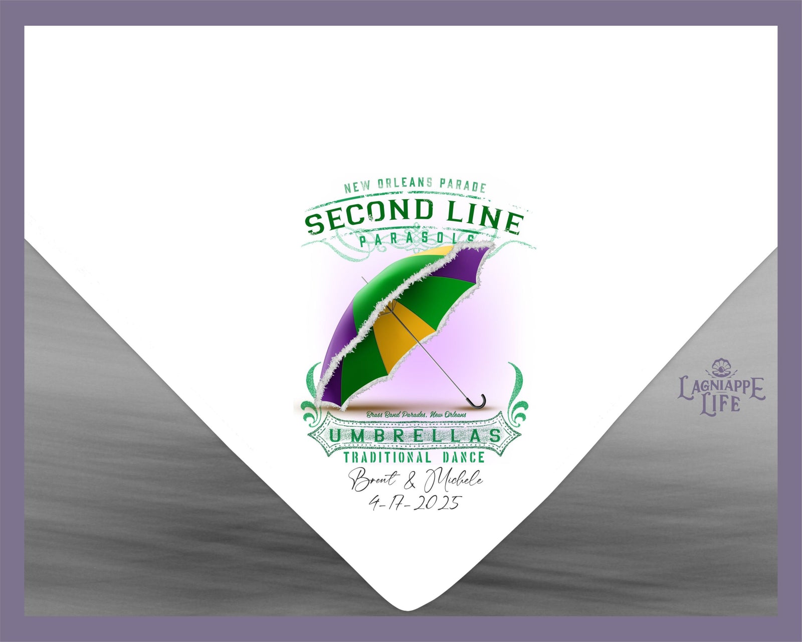 Second Line Handkerchief Umbrella | Personalize Handkerchiefs | Wedding Favors | Custom Made for Weddings Events Party |