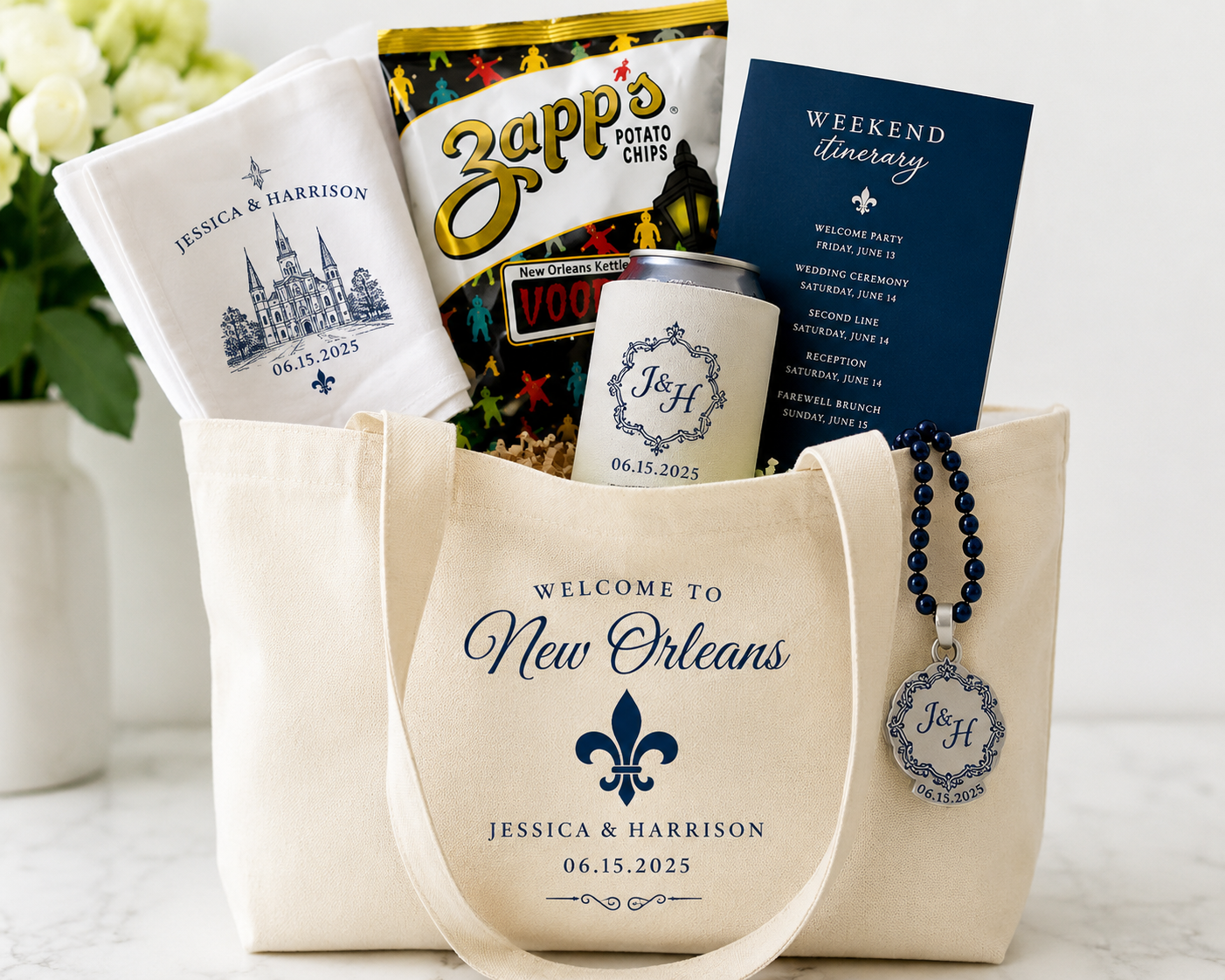 How to Create the Perfect New Orleans Wedding Welcome Bag