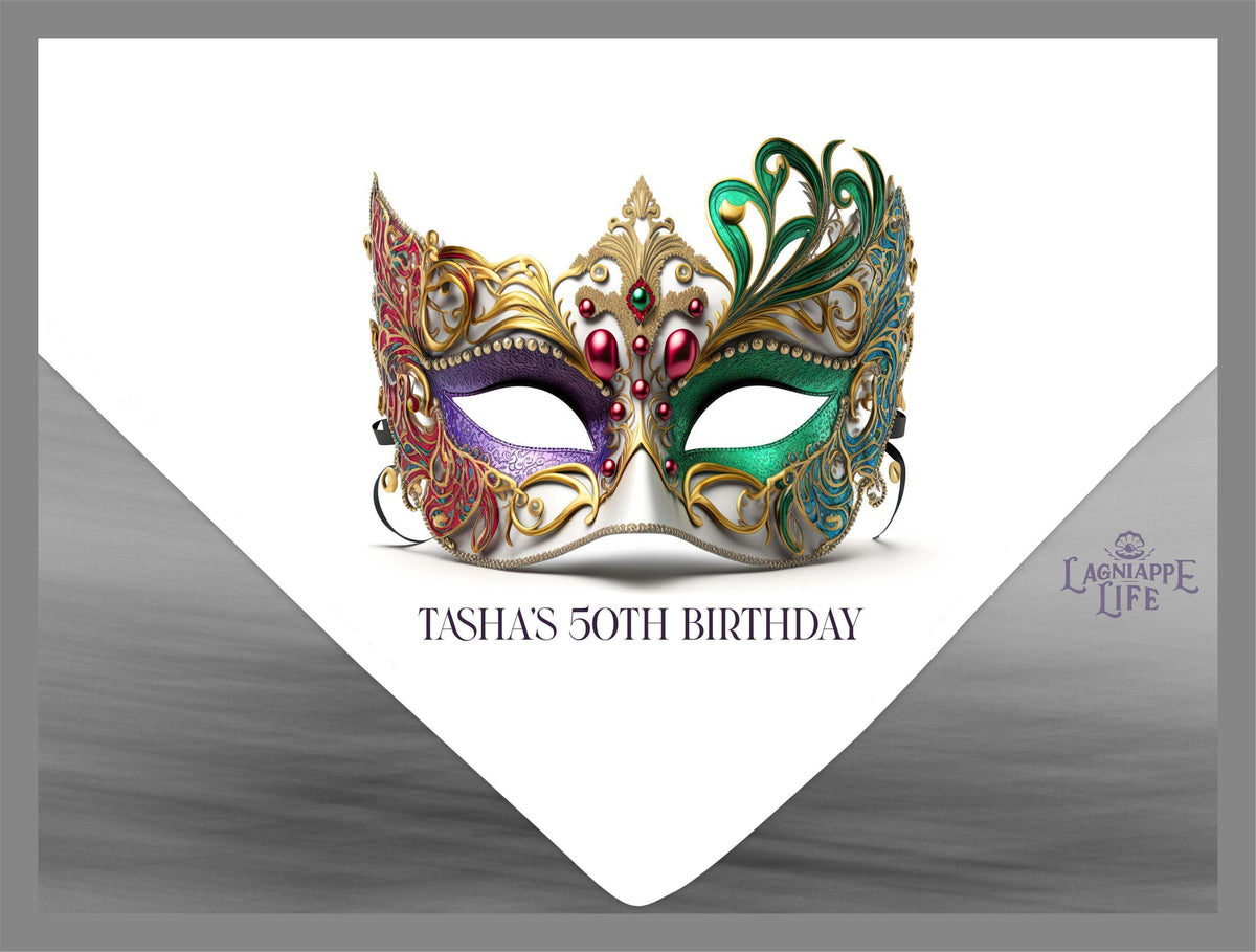Mask Handkerchiefs Personalize Handkerchief design your own Happy Birthday Handkerchiefs - Weddings Parties Special Occasions