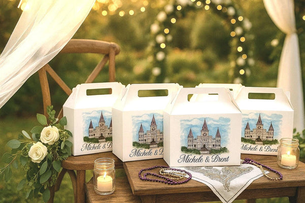 Custom Printed Wedding Welcome Boxes – Personalized Guest Favor Box wi ...