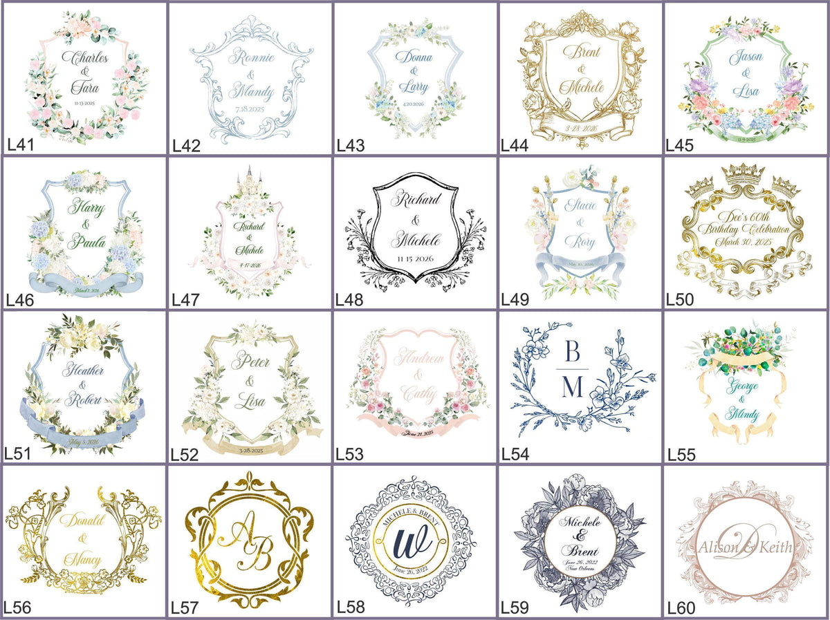 a bunch of different logos that are in different colors