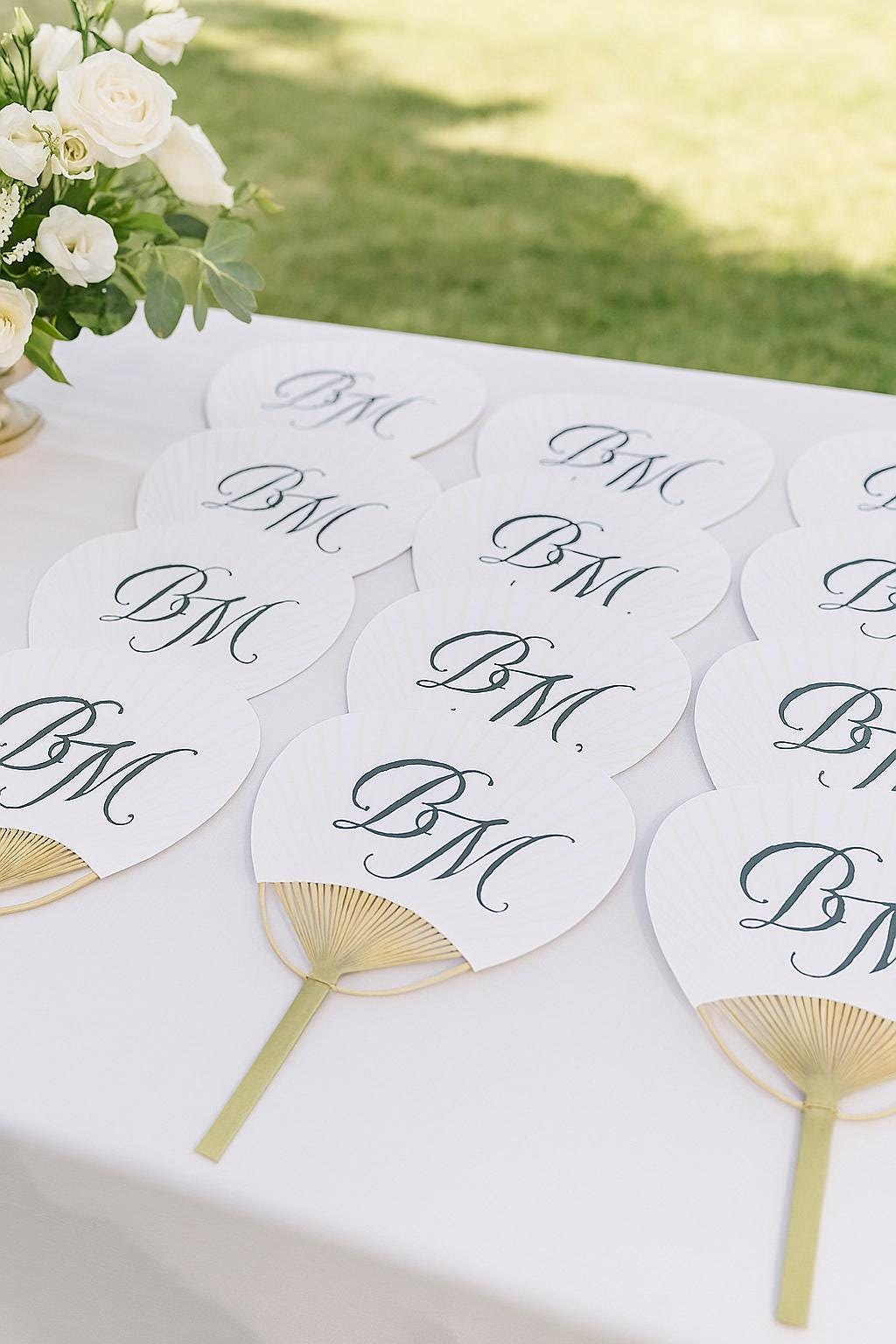 Unique Personalized Wedding Paddle Fan Place Cards Wedding Favors and Events Photo prop