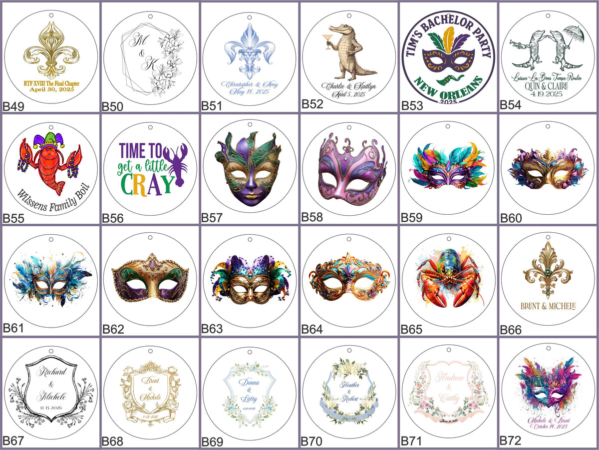 a group of different colored masks sitting on top of a table