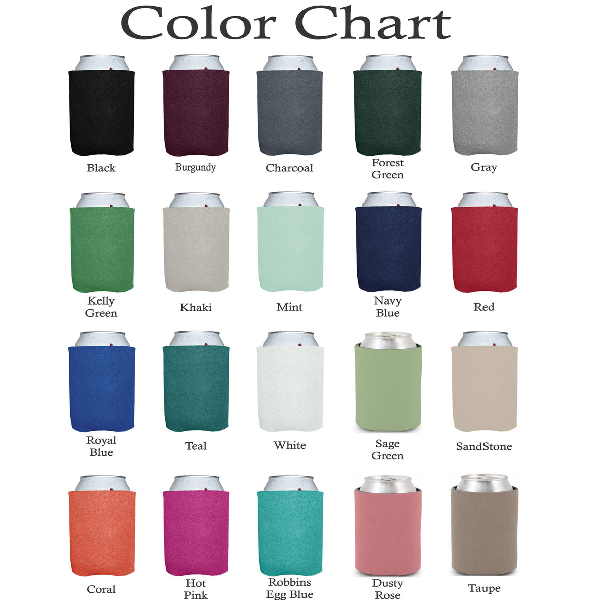 Custom Full Color Can Coolers | Wedding, Party, Event Favors Can Cooler