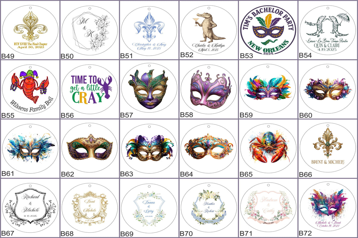 a group of different colored masks sitting on top of a table