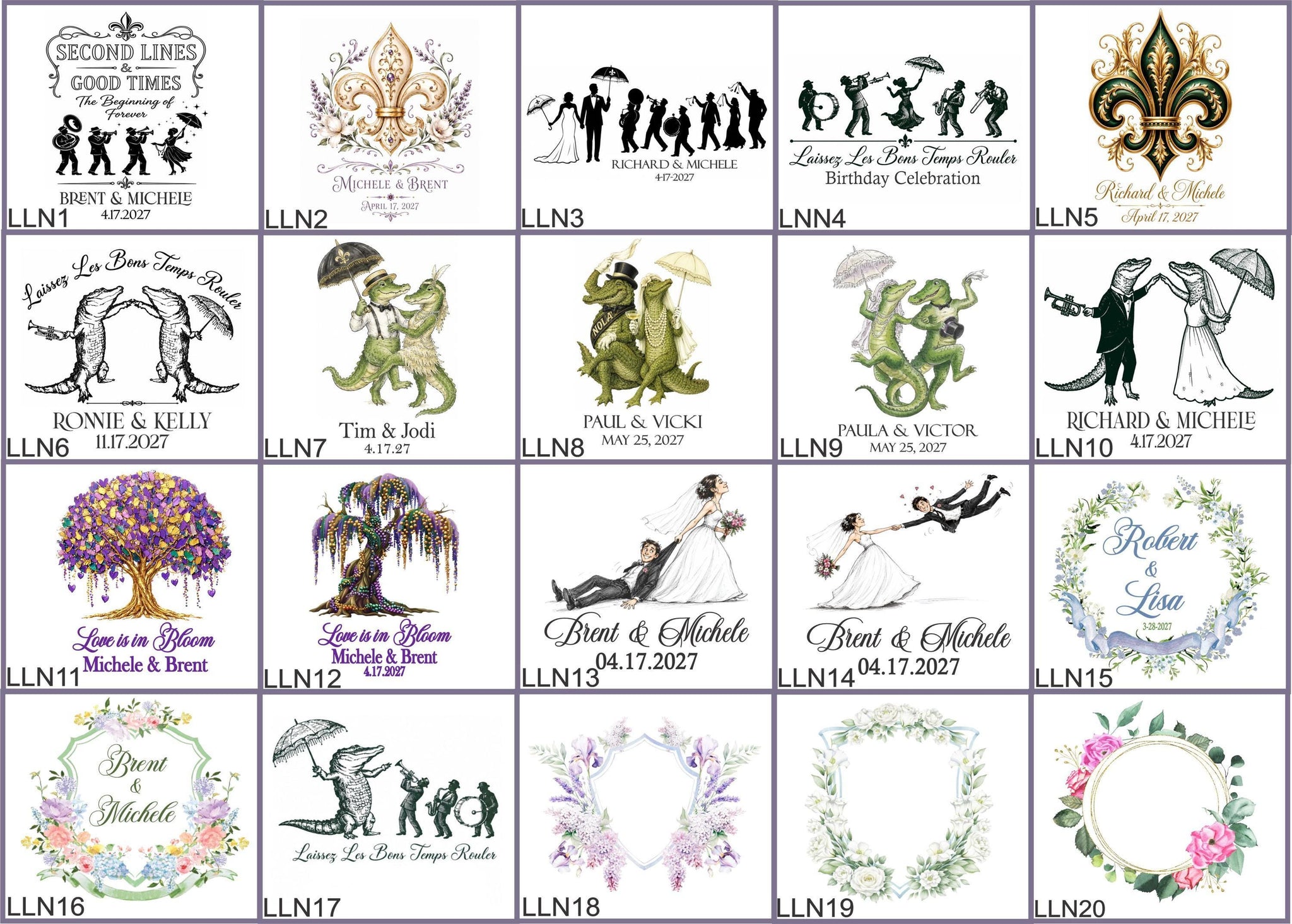 Personalized Mardi Gras Wedding Handkerchief, Custom Fleur de Lis ...