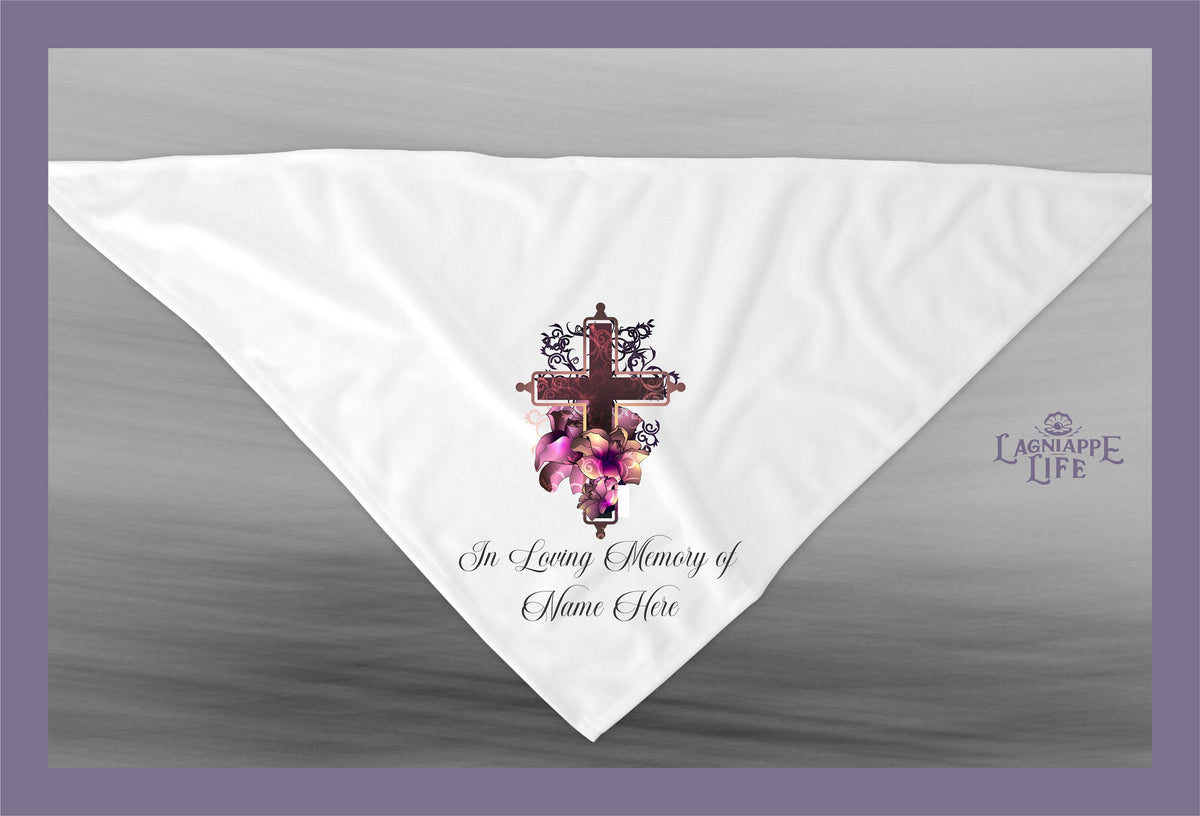 In Loving Memory Second Line Handkerchief | Personalize Handkerchiefs | Wedding Favors | Custom Made for Weddings Events Party