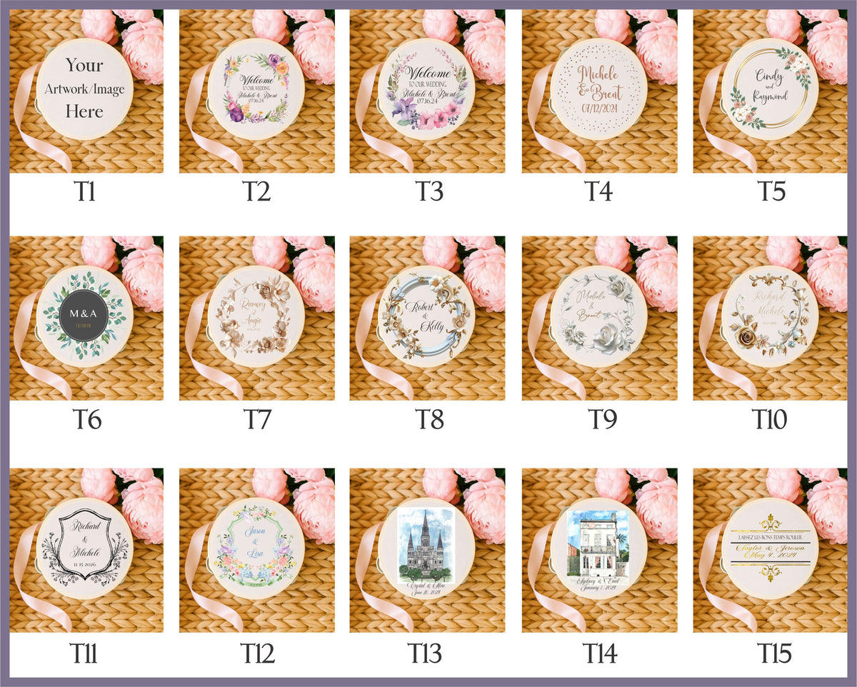 Custom Printed Tambourines – Personalized Party Favor for Weddings, Second Lines, Church Events &amp; Celebrations