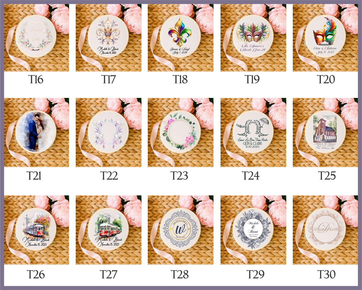 Custom Printed Tambourines – Personalized Party Favor for Weddings, Second Lines, Church Events &amp; Celebrations