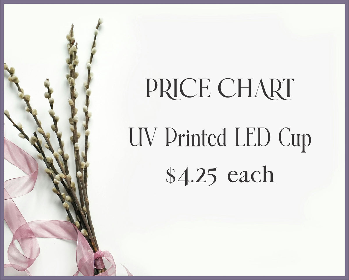 LED Personalized Cups Flashing UV Printed with Three-Dimensional Look and Feel Photo Artwork Logo Customize Your Own LED Cup