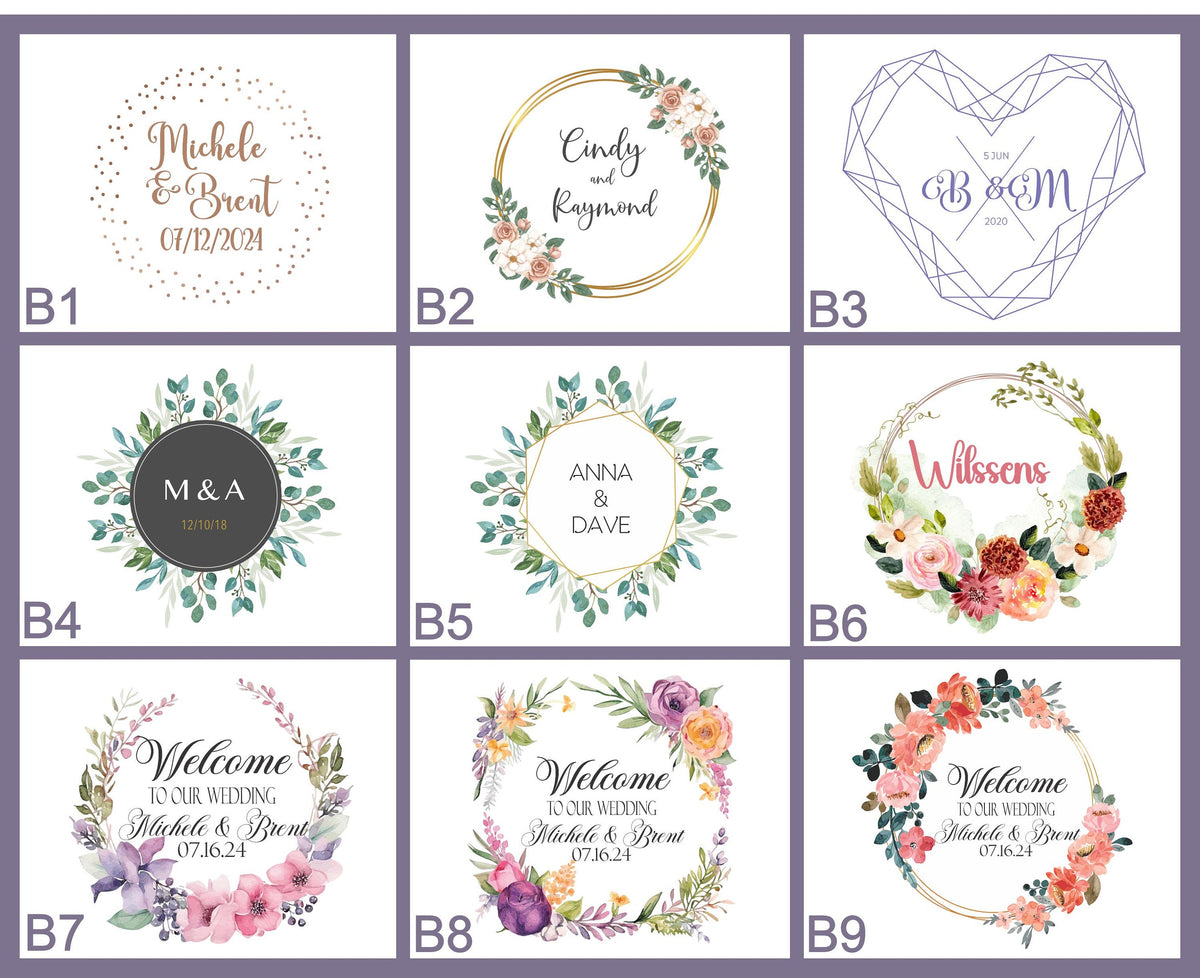 Black Welcome Bag for Wedding/Hotel Guests Favor Bag Personalized with your choice of Bag Color, Ribbon and Artwork