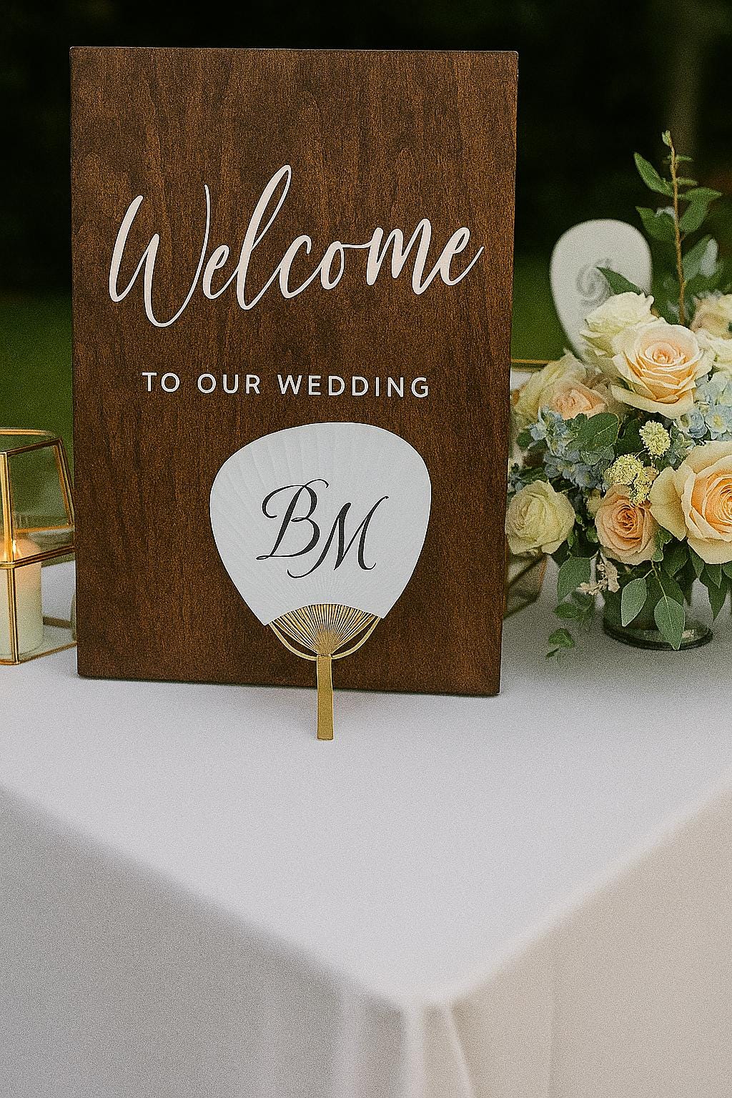 Unique Personalized Wedding Paddle Fan Place Cards Wedding Favors and Events Photo prop