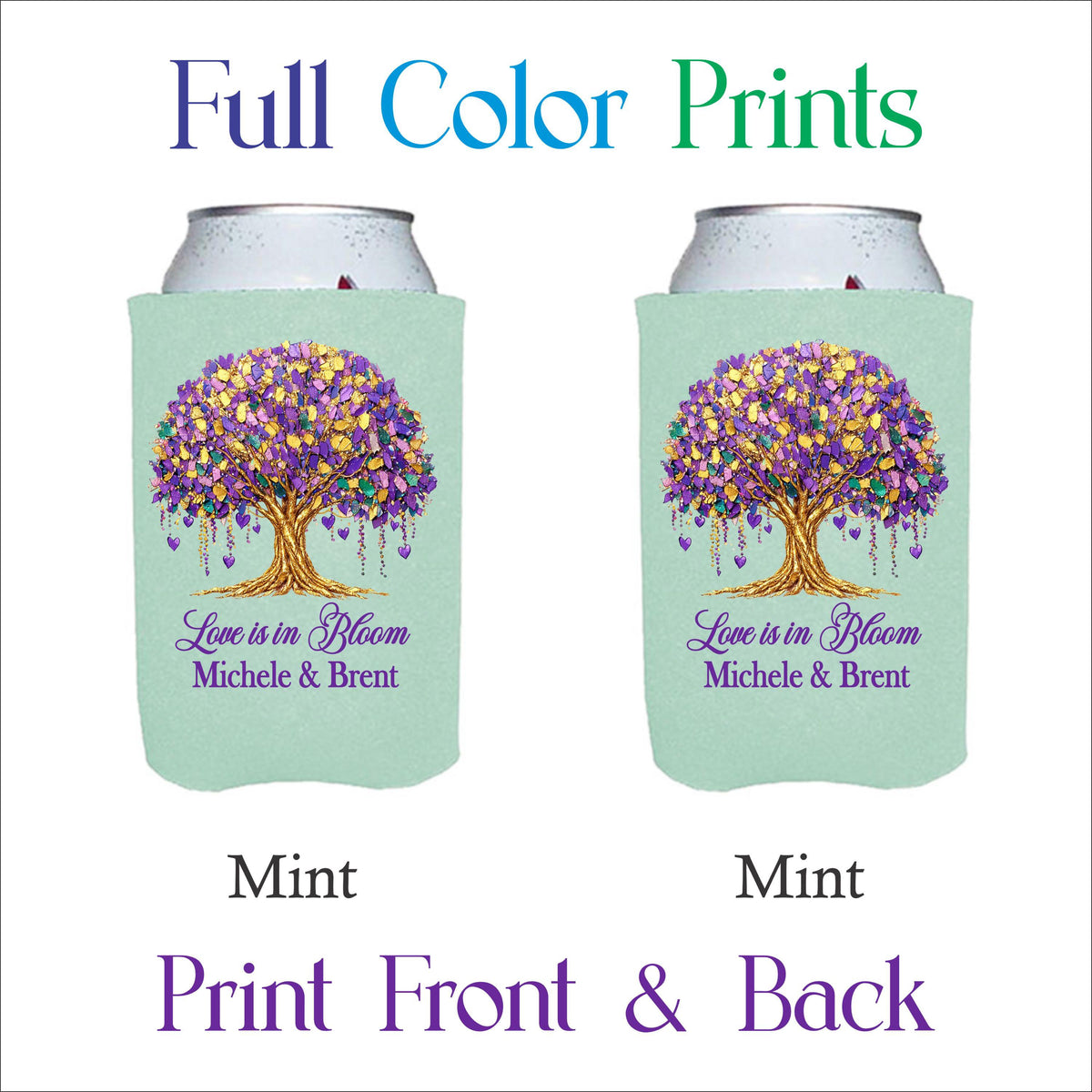 Custom Full Color Can Coolers | Wedding, Party, Event Favors Can Cooler