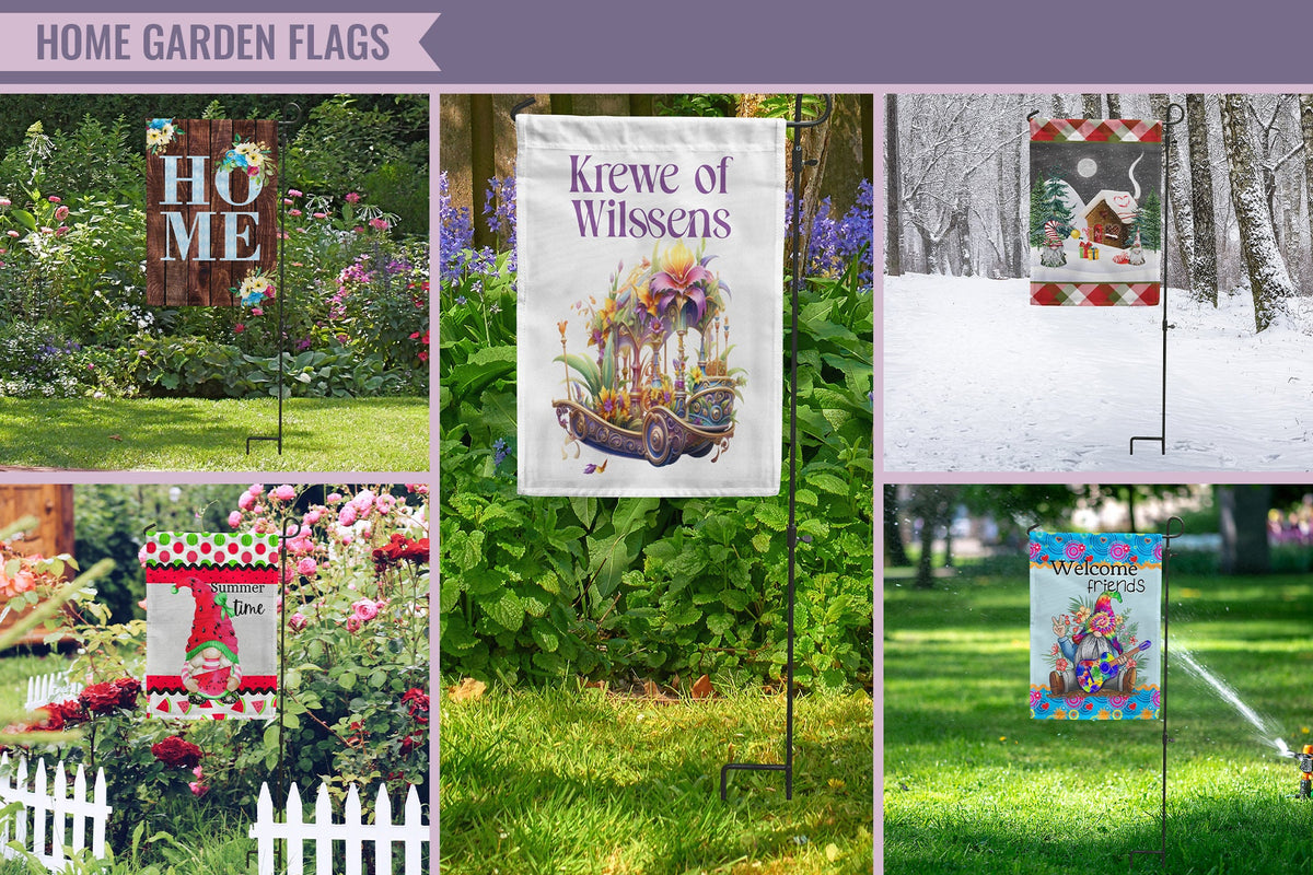 Mardi Gras Garden Flag, Custom Last Name Mardi Gras Garden Decor, New Orleans Mardi Gras Yard Sign, Fat Tuesday, Parade Season Flag