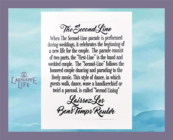 Second Line History Card Sleeve Traditional New Orleans Parade Explana ...