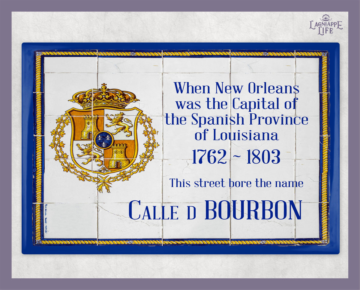 Ceramic Tile Historic Spanish Street Signs of New Orleans Bourbon Street Art Historic Spanish Street Signs Ceramic Tiles New Orleans Streets