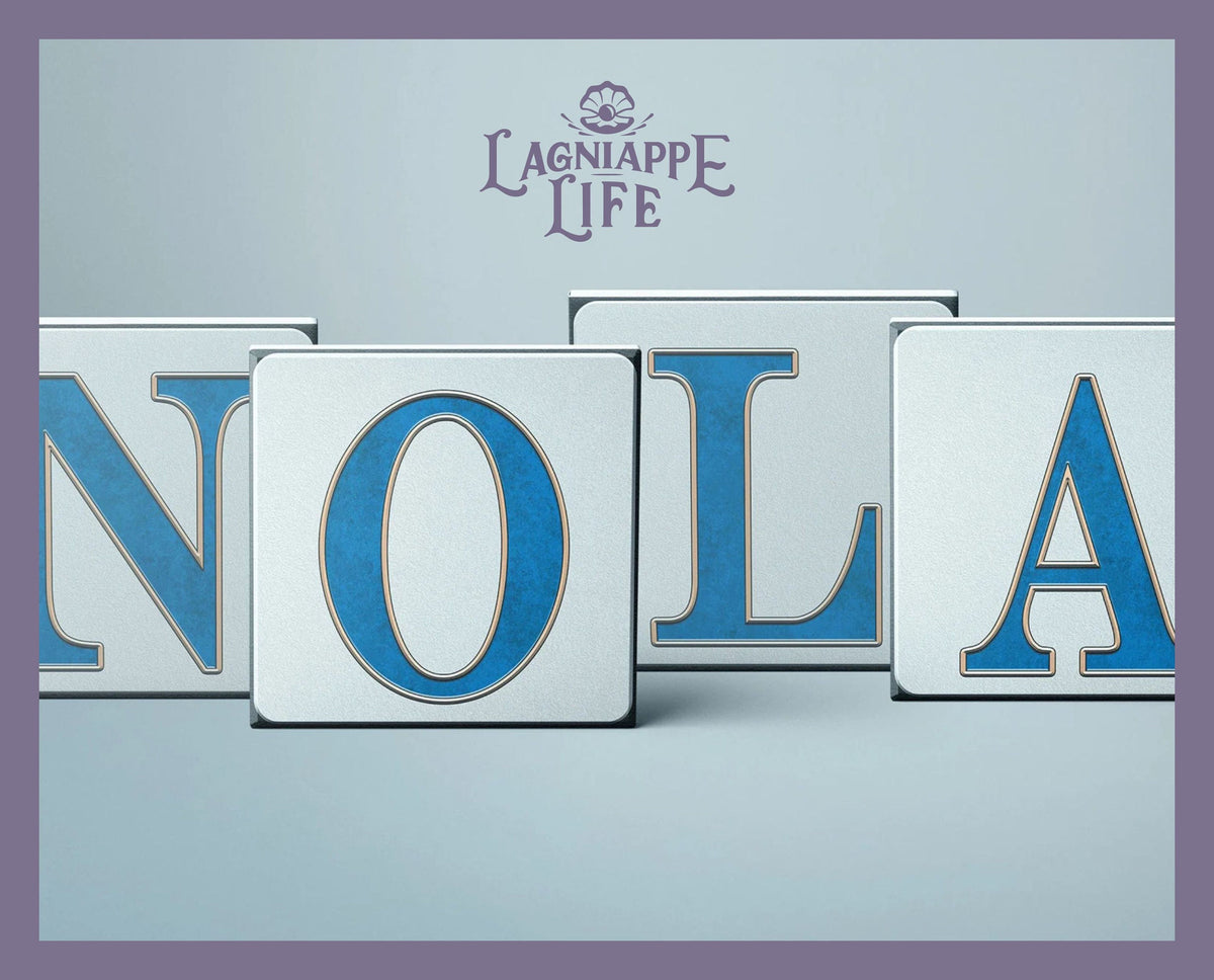 Street Tiles of New Orleans Word Combo Collection - 4x4 Ceramic Tiles - Tiles ONLY - French Quarter Culture Ceramic Tiles New Orleans Tile