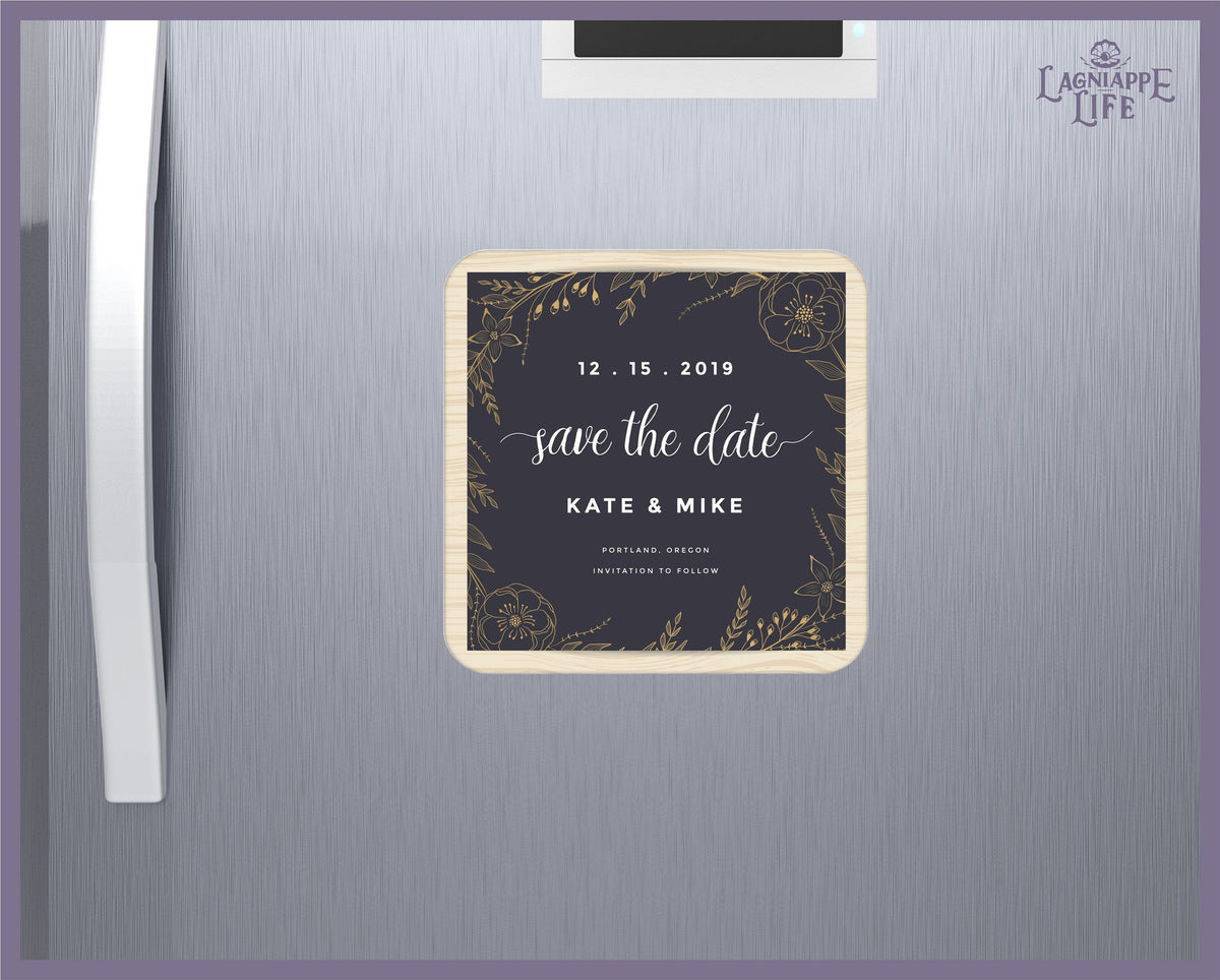 Save The Date Personalize Coaster Magnet Wedding Favor Thank You Gift Wedding Drink Coaster Personalized Coaster Save The Date Magnet