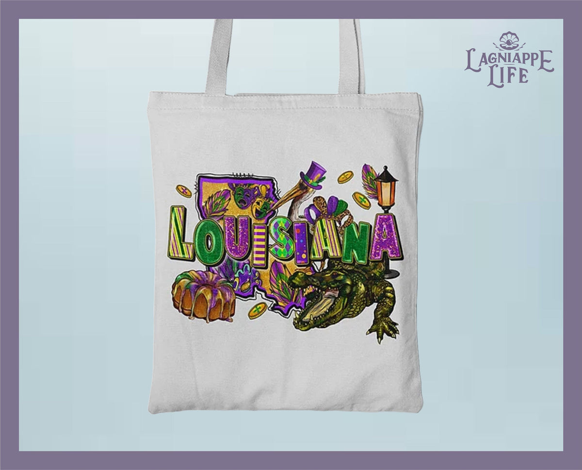 New Orleans - Louisiana Mardi Gras Tote Bag