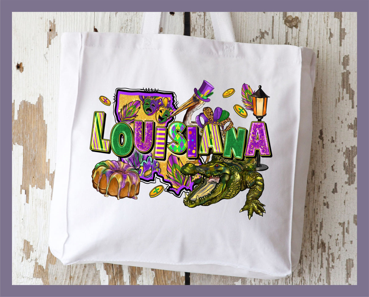 New Orleans - Louisiana Mardi Gras Tote Bag