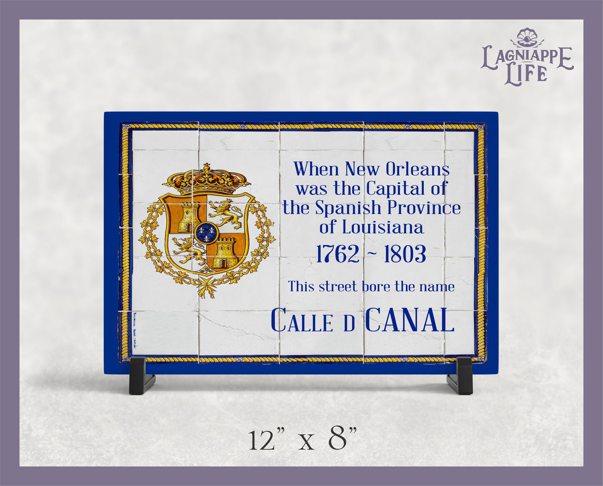 Ceramic Tile Historic Spanish Street Signs of New Orleans Canal Street Art Historic Spanish Street Signs Ceramic Tiles New Orleans Streets